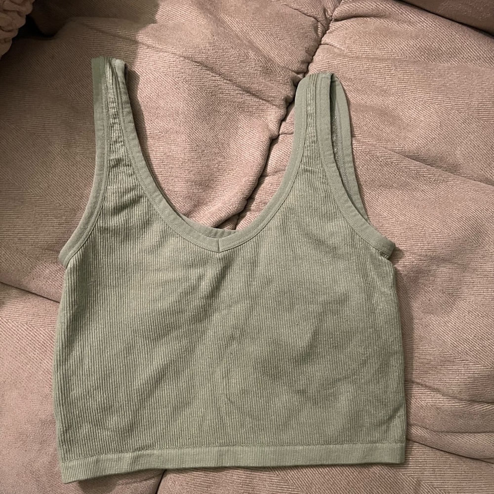 Green tank top
